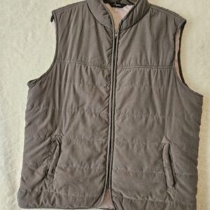 Quilted Sleeveless Vest - Gray
